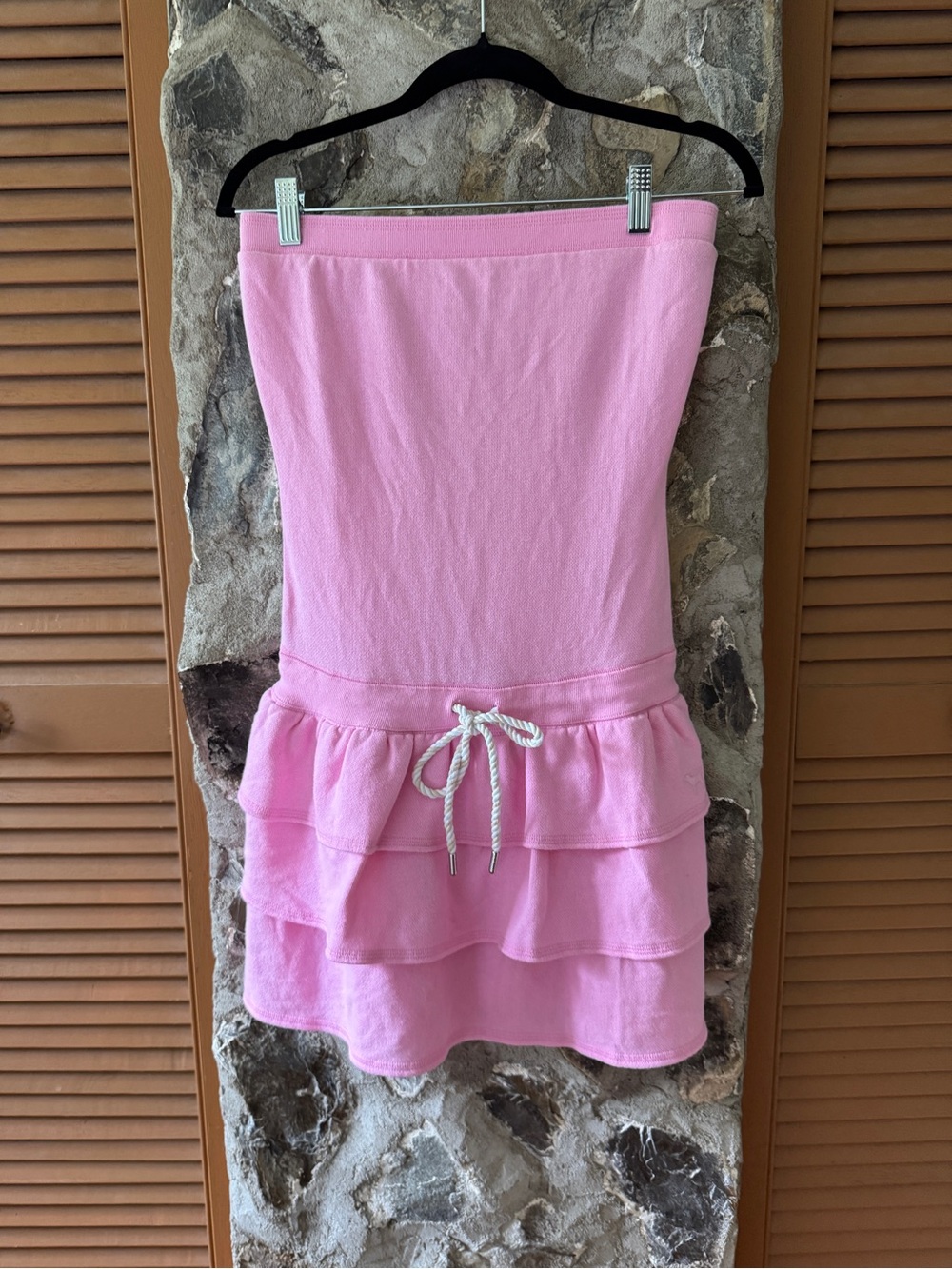 VICTORIA SECRET-Women’s Pink Strapless Ruffle Skirt